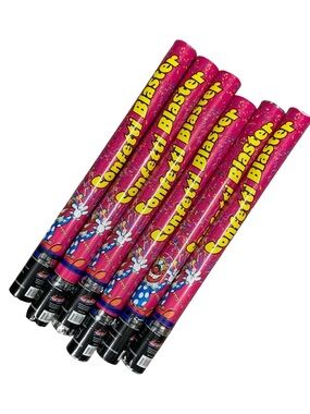 Showtime Confetti Blaster New & Sealed Lot of 6